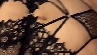 In Sexy Lingerie Tied up Blindfolded Nipples Clamps Whipped All Over