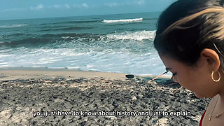 Girl Lost on the Beach Is Fucked by a Tour Guide