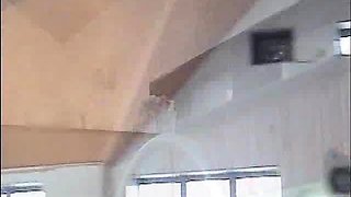 Beautiful Brunette Big Boobs Rides Fake Cock