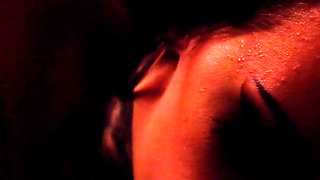 Solo Sucking with See-through Lingerie