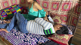Beautiful Indian Bhabhi in Nighty Getting Horny for Sex