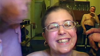 Busty babe blowbang soul-stirring porn story