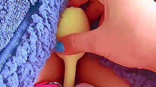 Tiny Latina College Girl's First Vibrator Experience