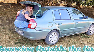 Trunk Tease: Bouncing Outside the Car