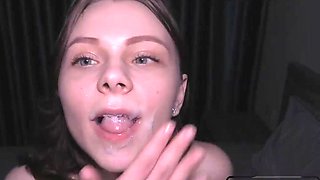Messy Facials Compilation by Cute Amateur Slut Hiyouth