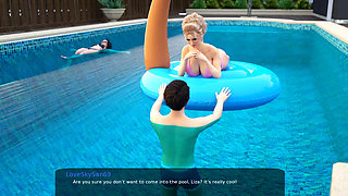 Milfy City v0.6e Part 61 Lesbian in the Pool Soo Hot!!! by Loveskysan69