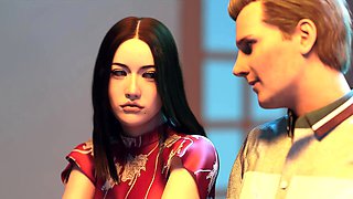 Breastfeeding animation, 3d animated lactating breastfeeding, breast lactating sex