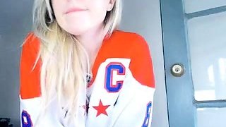 Sexy blonde emo teen solo cam session