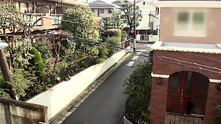 Small titted asian beauty giving blowjob