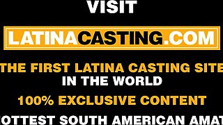 Latina teen with perfect body fucks extra hard on a porn casting