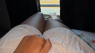 My Neighbor Walks by and Sees Me Through the Window, He Always Pretends Not to Notice and Stares at My Pussy.