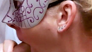 Impromptu Glory Hole Blowjob