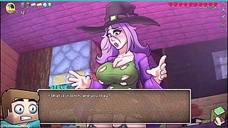 Jenny joins the HornyCraft fun in this Minecraft fuck-a-thon mod