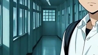 Mega-fucker Awakens: Future Slut Kira Gags on 30cm Virgin Cock in Ai Anime Hentai