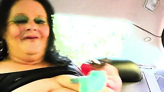 Cheating and Sneaky to the Cars Backseat She's Squirting Heaos