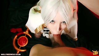 Elf Frieren Pleases A Traveler With Her Feet. Creampie, Pov With Molly Redwolf