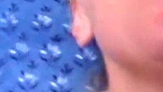 Mature blonde lady with big boobs solo masturbation