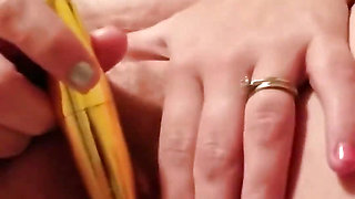 Cumslut Wife Jessica From Van Wert Ohio Squirts All Over a Huge Red Dildo!!