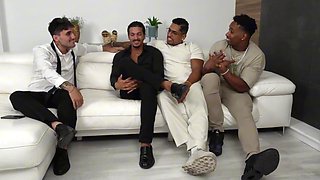 Sexy Buxom Plump-assed Blonde Hottie Enjoys Wild Interracial Gangbang With Anal, DVP, DP & Bukkake