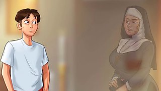 Sexy female catfight, virginal, anime