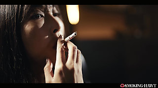 POV: Japanese Girl Blows Smoke While Sucking Cock - Emiri Momota Smoking Cigarette Fetish