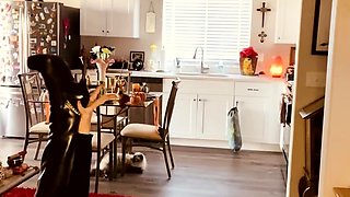 Beautiful blonde nanny and big boobed blonde MILF get pumped