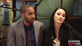 BDSM Domina edging lucky guy