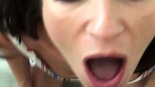 Blonde amateur milf does anal on pov camera 11