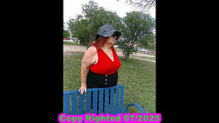 Sexy Nurse Vicki Walks in Park Flashing and Teasing You