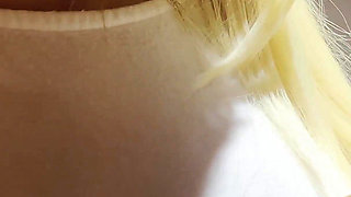 Busty Blonde Latina Fucks Me with Her Feet