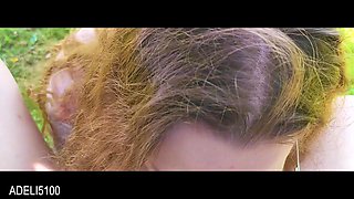 Outdoor Blowjob in Nature Cum in Mouth Swallow