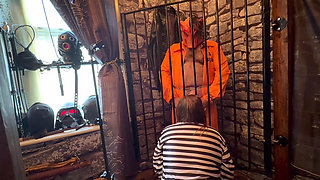 Mr Swine Cock Makes a Female Inmate Suck His Cock!
