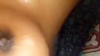 Village Wife Oil Massage for Boobs Job and Cumsout Her Boobs