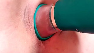 DickeLippe's Tight Pussy Leaks in Passionate Solo Orgasm