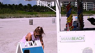 Beautiful blonde babe franziska facella solo masturbation