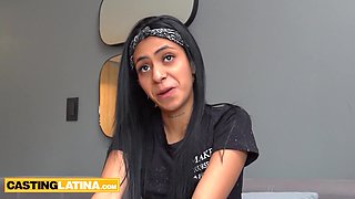Hispanic bitch cant focus on the interview