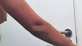 Blonde tight pussy babe solo toy fun in glamour masturbation