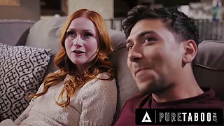 PURE TABOO Furious MILF Serene Siren Caught Stepson Fucking Stepsister Scarlet Skies On Security Cam