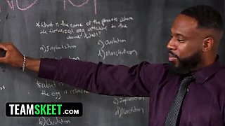 Lana Smalls Blowjob Obsession - Teacher's Pet Gets Sex Ed Exam with Jovan Jordan's Cock