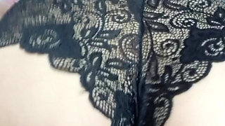 Horny Stepmom, Tight Pussy, Big Ass, Rubbing Her Pussy Against the Cock