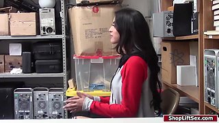 Latina humped hard for stealing candies