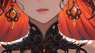 Trance of Light a Beautiful Young Woman with Mystical Glowing Markings