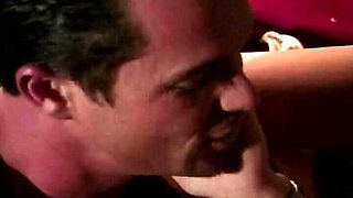 Perfect blonde doll eats cum after hot fuck