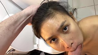 August River Toilet Teen 18+ Cum Slut Gets Her Throat Fucked