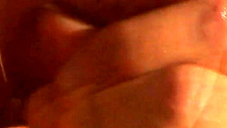 Blistering chic gets her shaved pussy bonked hard at their living room