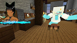 The Jenny Mod Fapcraft Minecraft - Its Bia and Allie the Genie and I Am Fucking Them Both