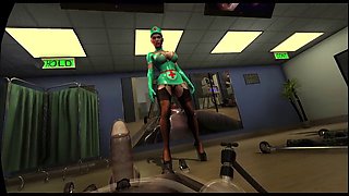 Citor3 3D VR Game latex nurses pump seamen with vacuum bed and pump