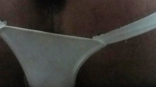 Anal office fantasy black dildo at work again