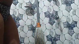Bathroom pissing and nudu bathing anc sucking pusssy