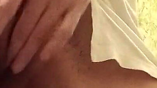 Quick Female Masturbation in Public Toilet